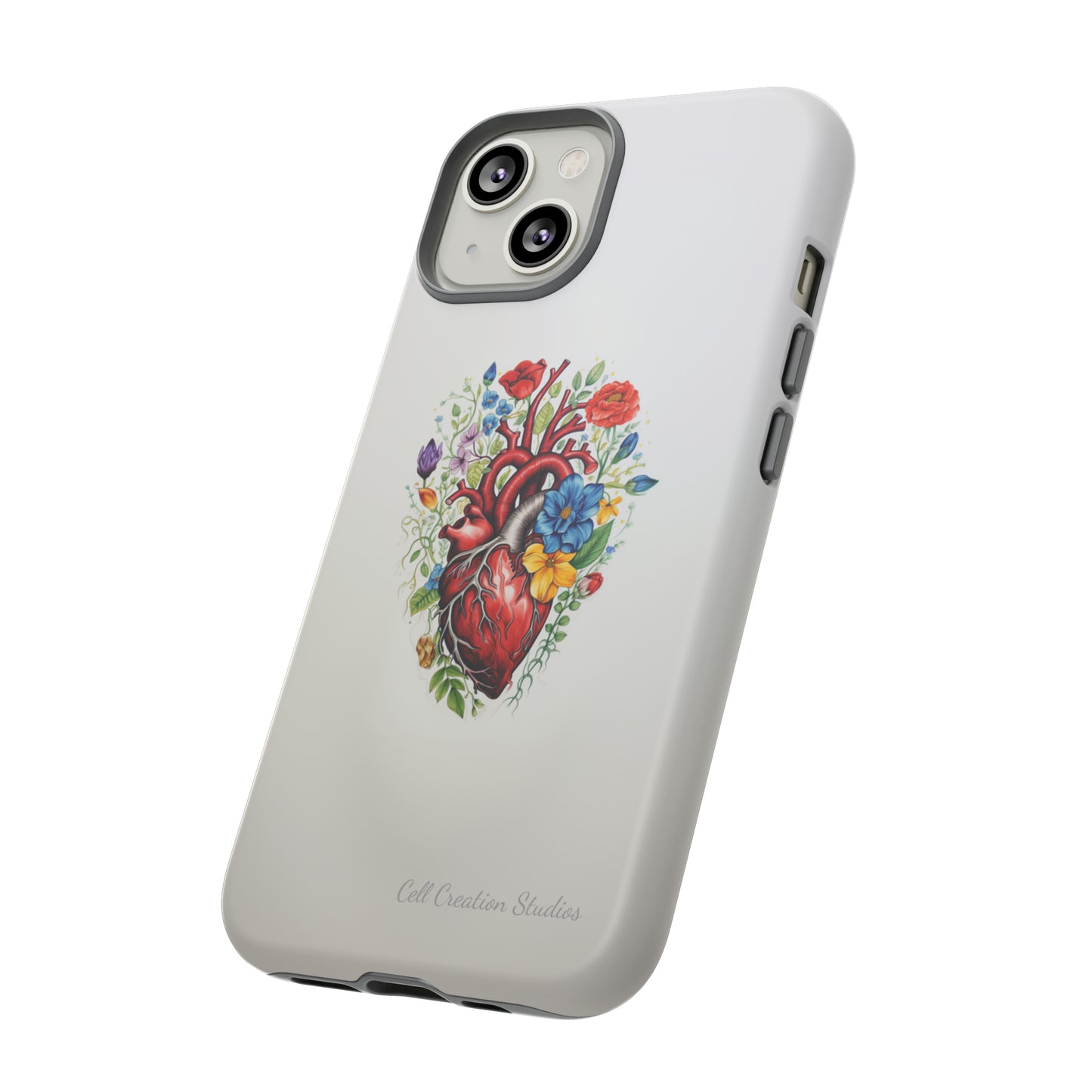 "Floral Heart Harmony" -Tough iPhone Cases