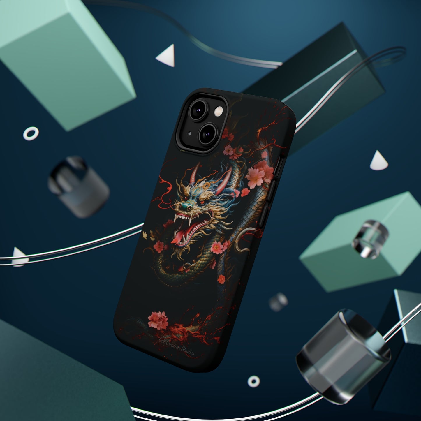 Introducing the "Mystical Japanese Dragon" Cell Phone Case – Unleash the Dragon's Power -MagSafe Tough Cases