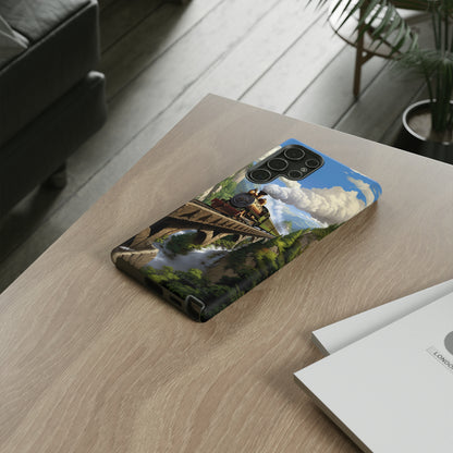 The "Scenic Mountain Train" Phone Case -Tough Cases