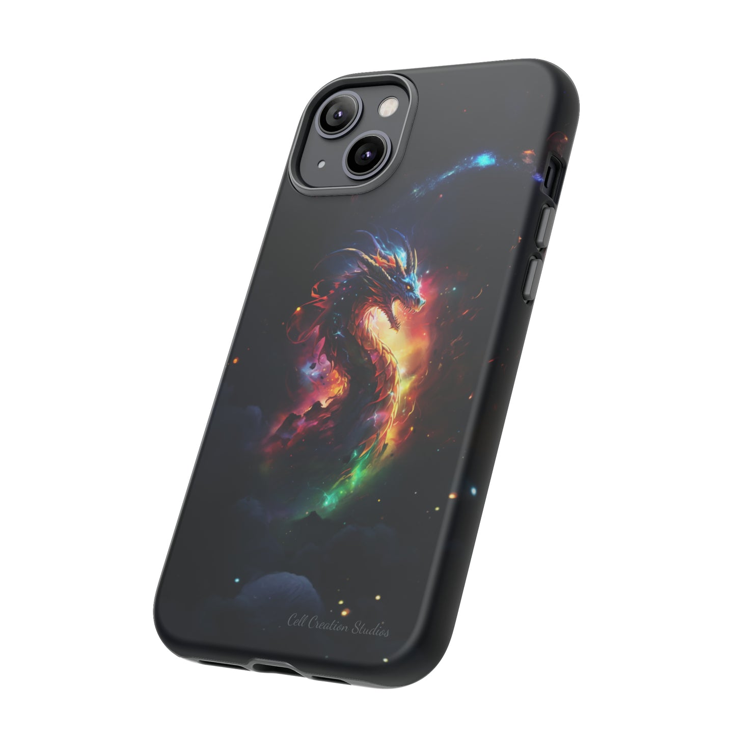 "Cosmic Dragon Unleashed" -Tough iPhone Cases