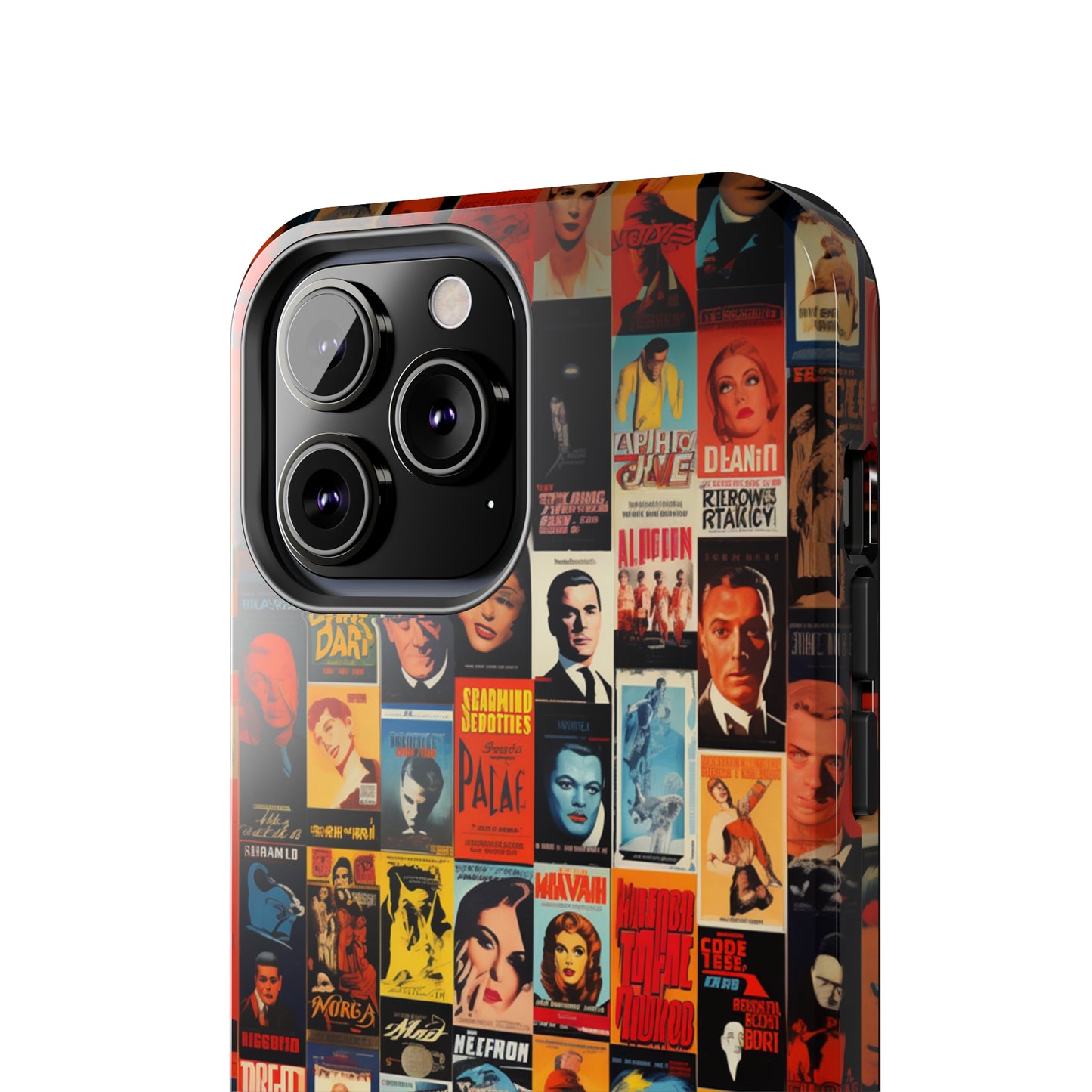 Introducing the "Vintage Movie Poster Collage" Cell Phone Case – Timeless Hollywood Charm -Tough Phone Cases