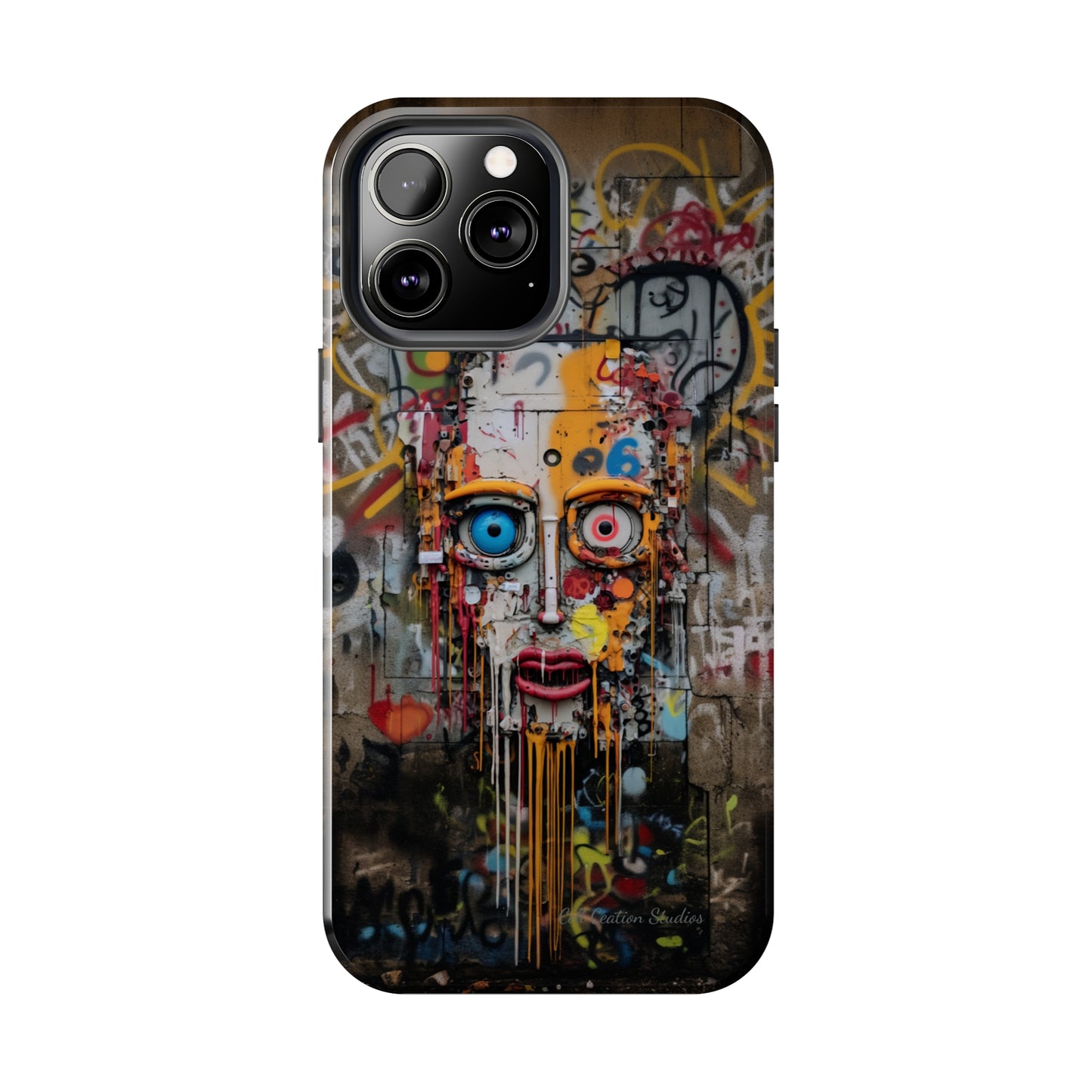 "Urban Graffiti Face" -Tough Phone Cases