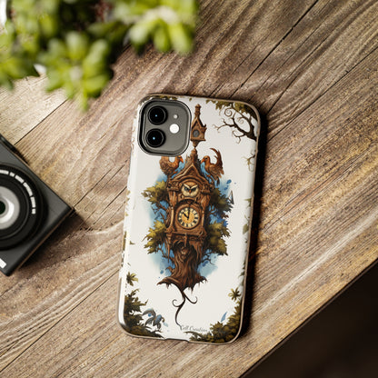 Introducing the "Timeless Charm Cuckoo Clock" Cell Phone Case – Embrace Vintage Elegance -Tough Phone Cases