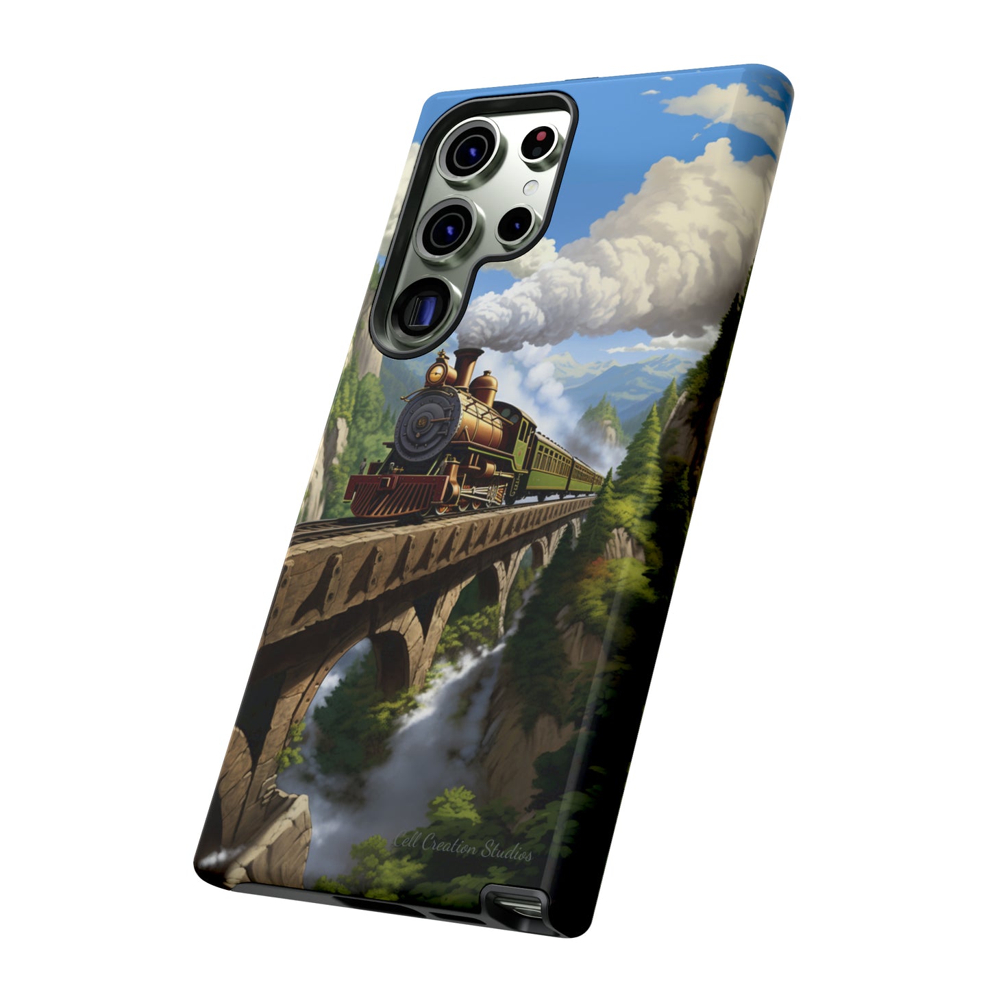 The "Scenic Mountain Train" Phone Case -Tough Cases