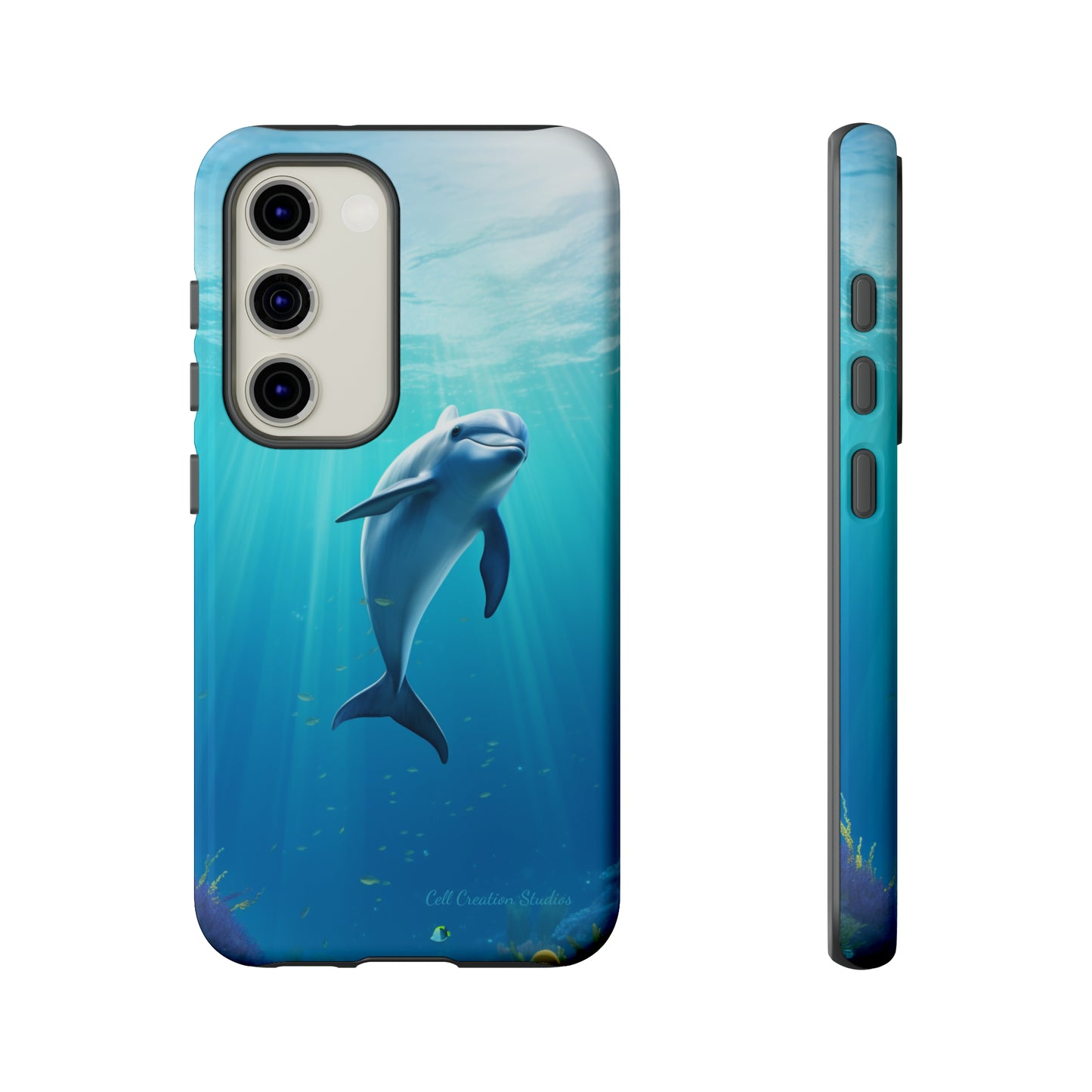 The "Dolphin Serenity" -Tough Samsung Phone Cases