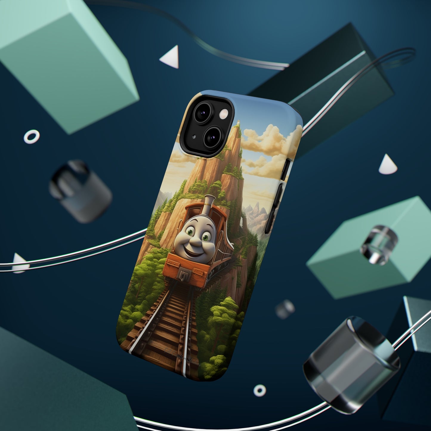 The "Mountain Journey Train" Character Phone Case -MagSafe Tough Cases