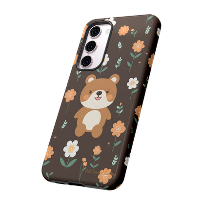 "Floral Bear Elegance" -Tough Phone Cases