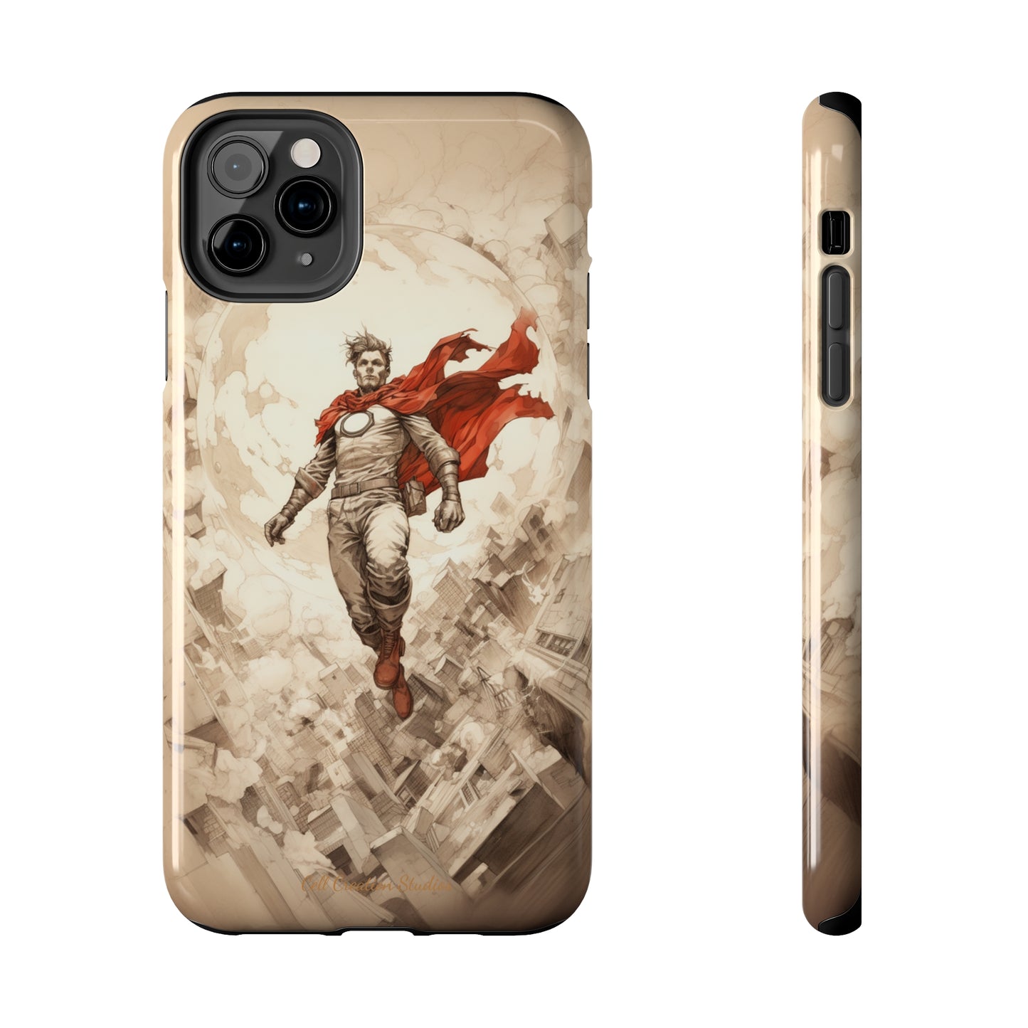 Introducing the "Heroic Guardian" Cell Phone Case – Unleash Your Inner Superhero with Captivating Design -Tough Phone Cases