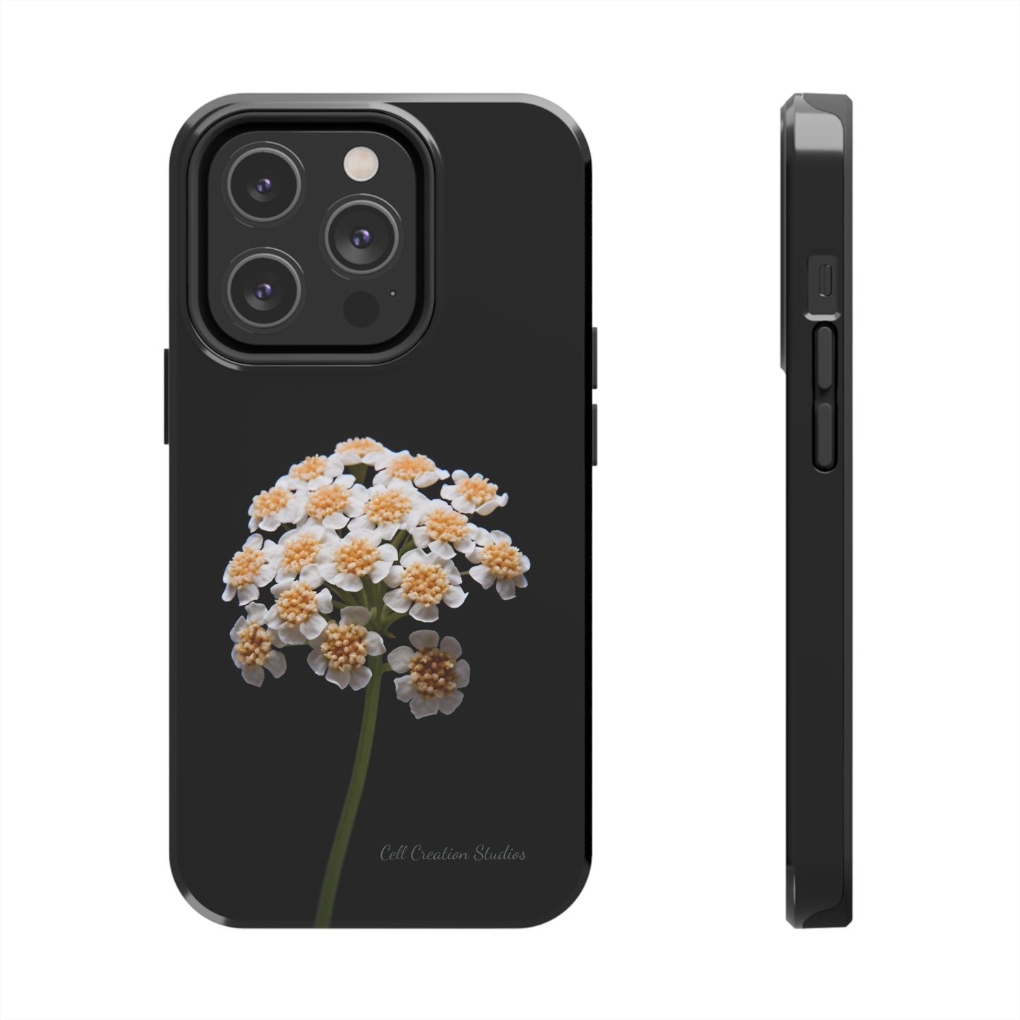 "Elegant Yarrow Bloom" Phone Case -Tough Phone Cases