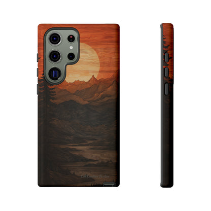 The "Sunset Mountains" Phone Case -Tough Cases