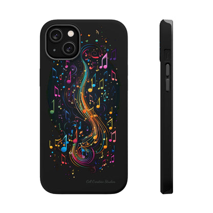 Elevate Your Style and Passion for Music with Our "Harmonious Notes" Cell Phone Case -MagSafe Tough Cases