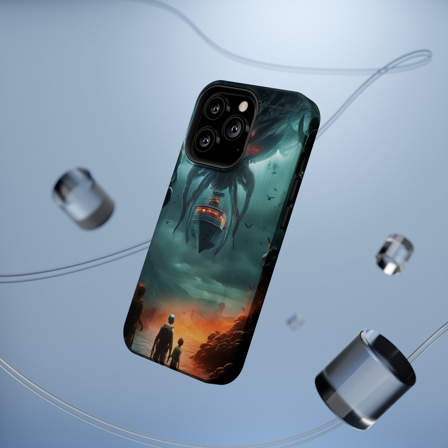 Introducing the "Extraterrestrial Resonance" Cell Phone Case – Unveil the Unseen! -MagSafe Tough Cases