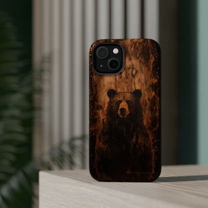 "Bear Wood Grain"-MagSafe Tough Cases