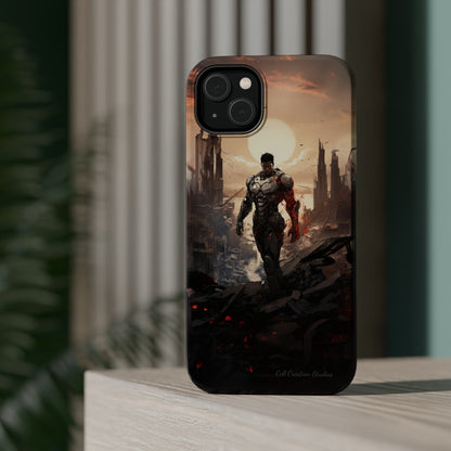 Introducing the "Cyber Guardian" Cell Phone Case – Embrace Futuristic Heroism -MagSafe Tough Cases