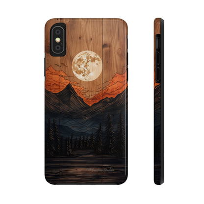 "Elevate Your Style with the Mountain Moonlight Phone Case" -Tough Phone Cases