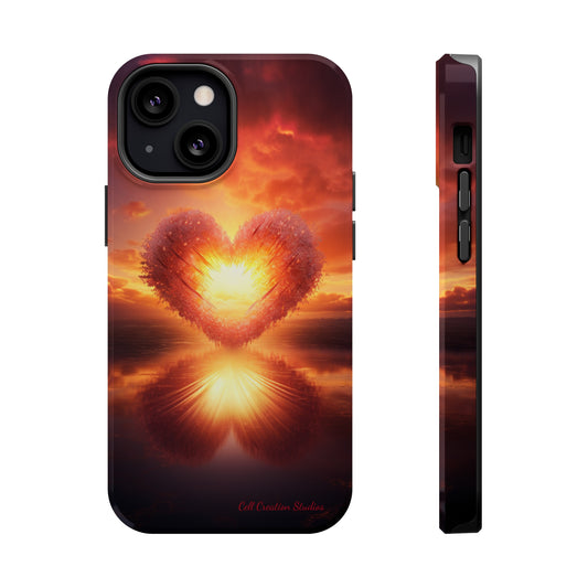 Introducing the "Sun-Kissed Heart" Cell Phone Case – Radiate Love and Light -MagSafe Tough Cases