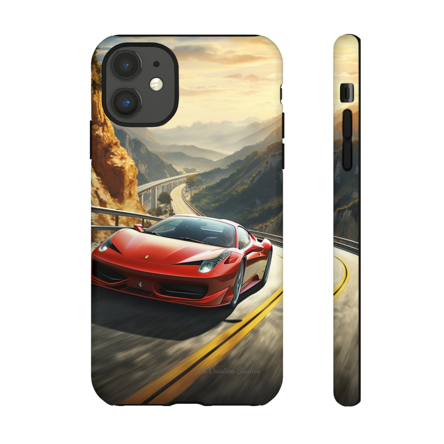 "Mountain Majesty Ferrari Edition" -Tough iPhone Cases