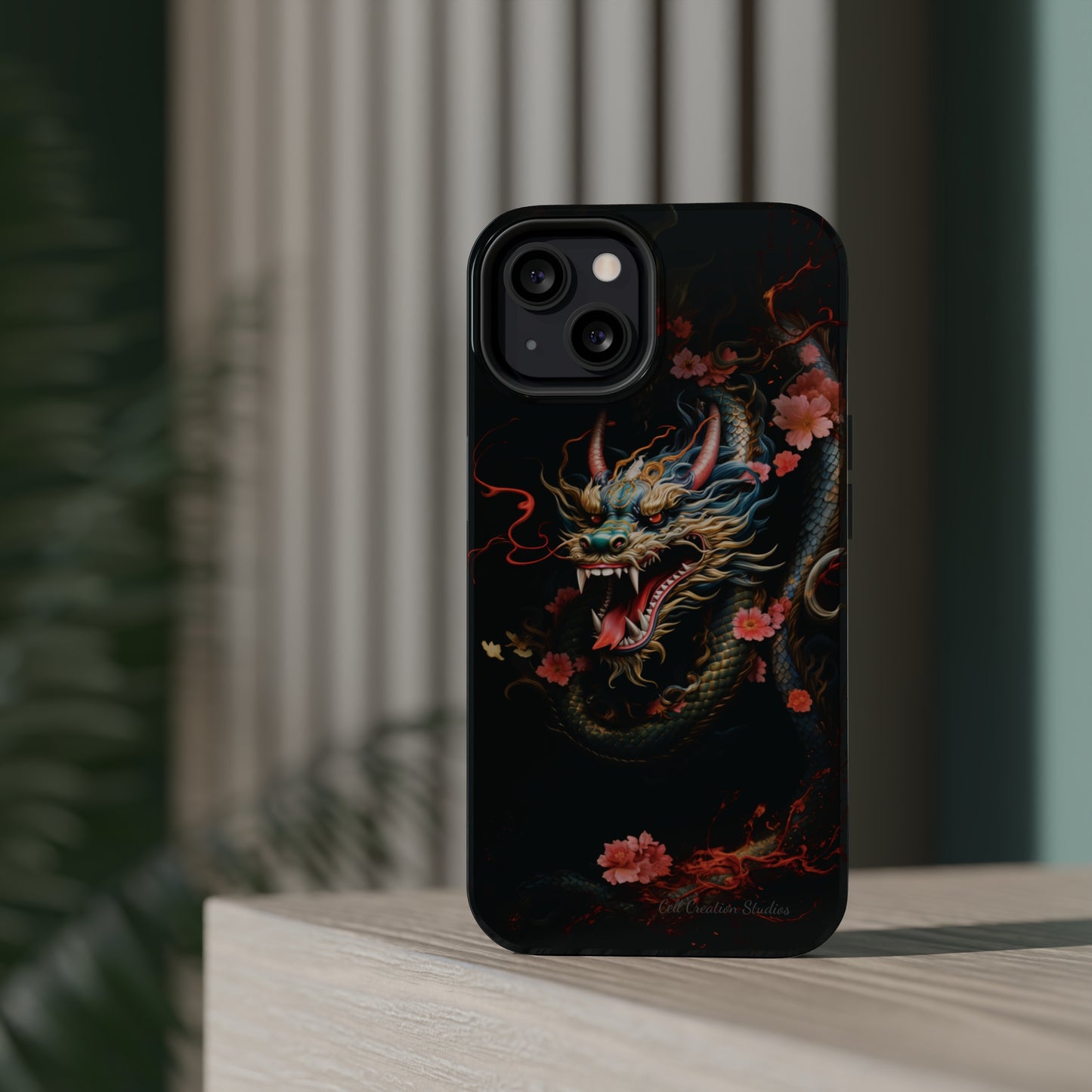 Introducing the "Mystical Japanese Dragon" Cell Phone Case – Unleash the Dragon's Power -MagSafe Tough Cases