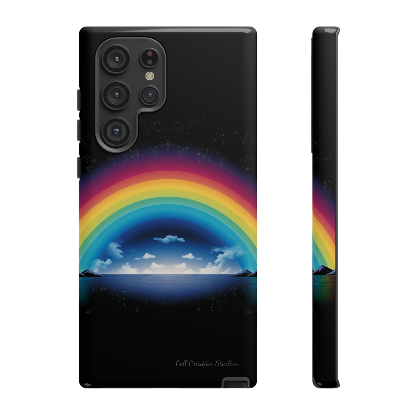 "Vibrant Skies: Rainbow Sunset" Cell Phone Case -Tough Cases