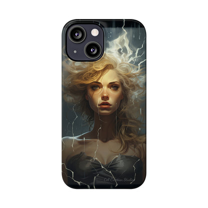 Introducing the "Electrifying Beauty" Cell Phone Case – Sparks of Style and Power -Slim Phone Cases