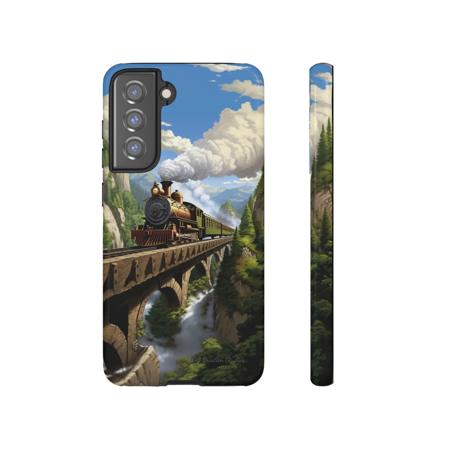 The "Scenic Mountain Train" Phone Case -Tough Cases