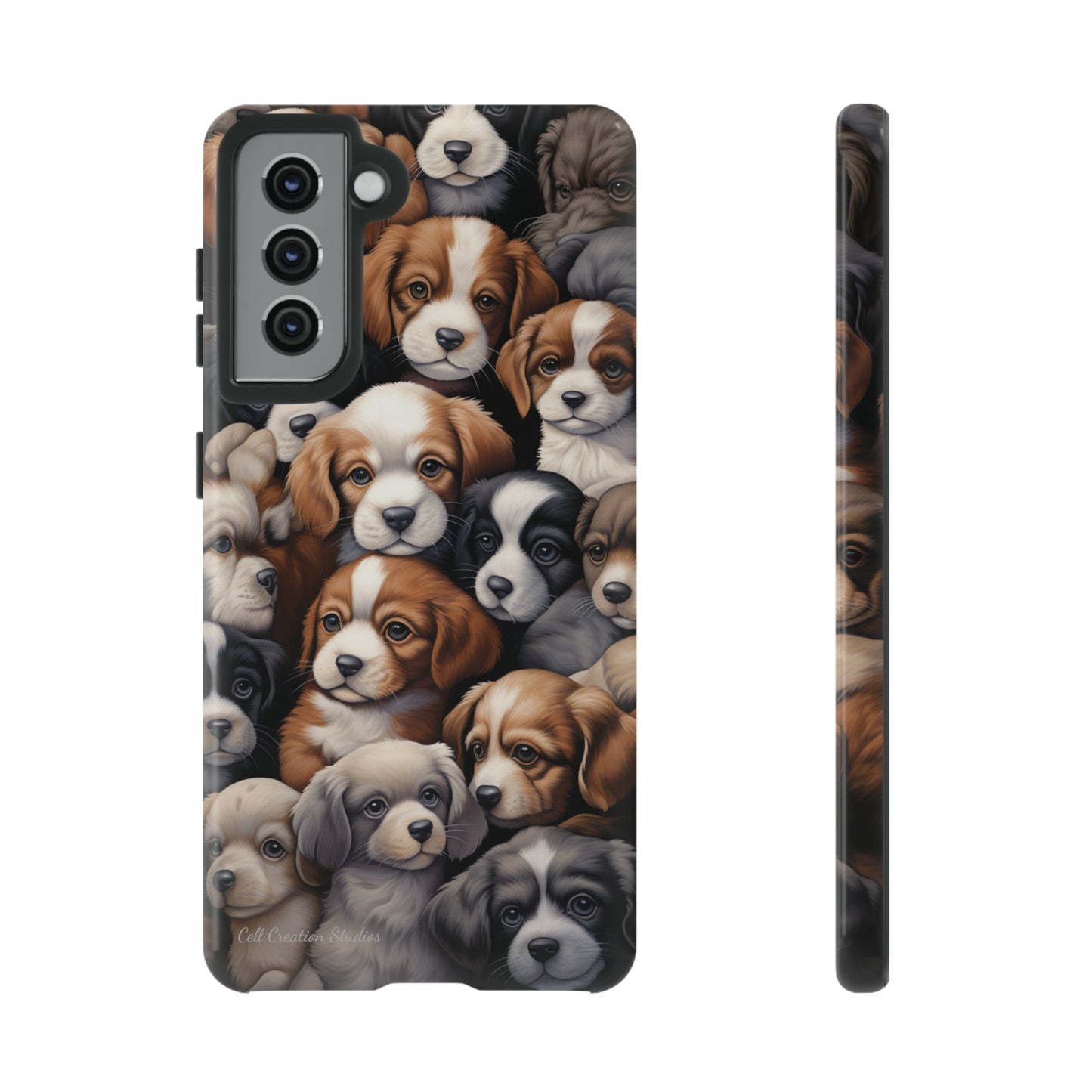 "Puppy Pile" Cuddles Phone Case -Tough Cases