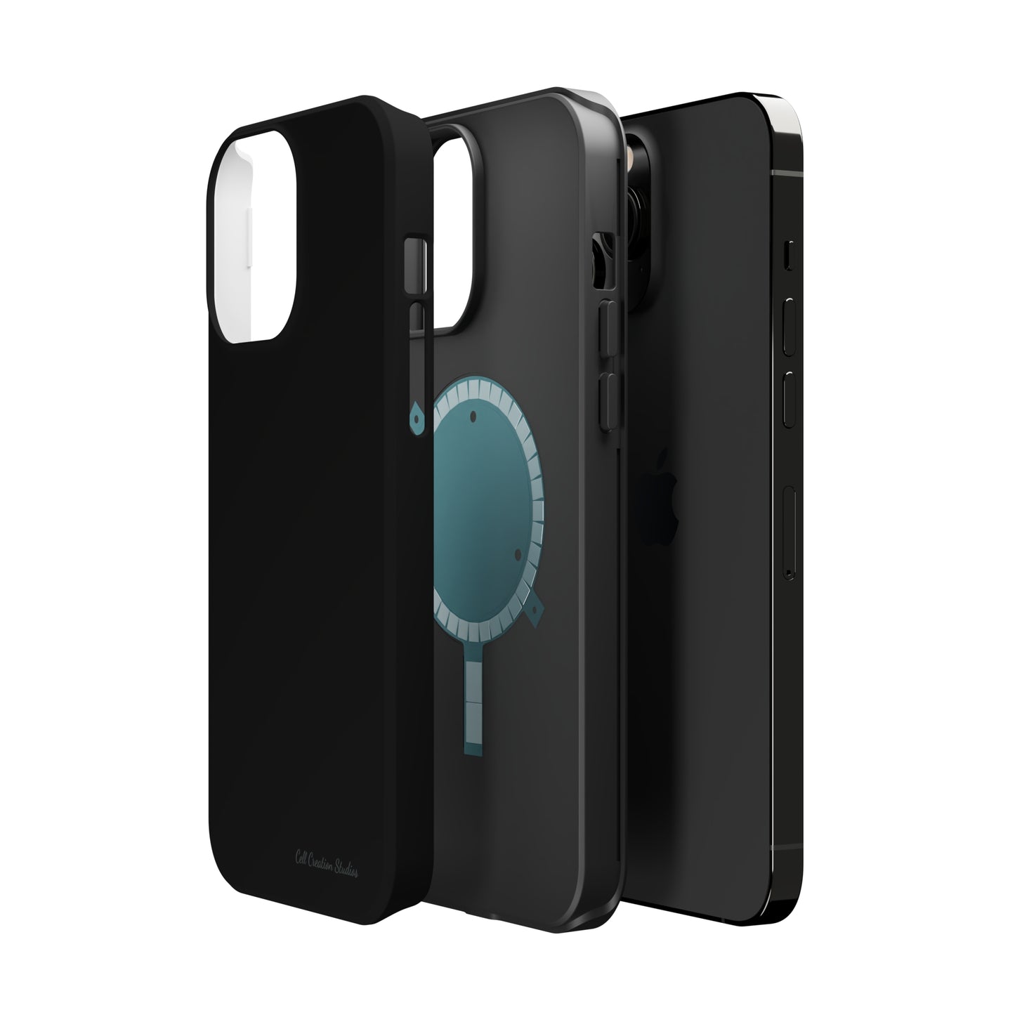 "Stealth Black Defender" -MagSafe Tough iPhone Cases