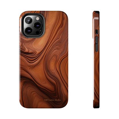 The "Natural Elegance" Wood Pattern Phone Case -Tough Phone Cases