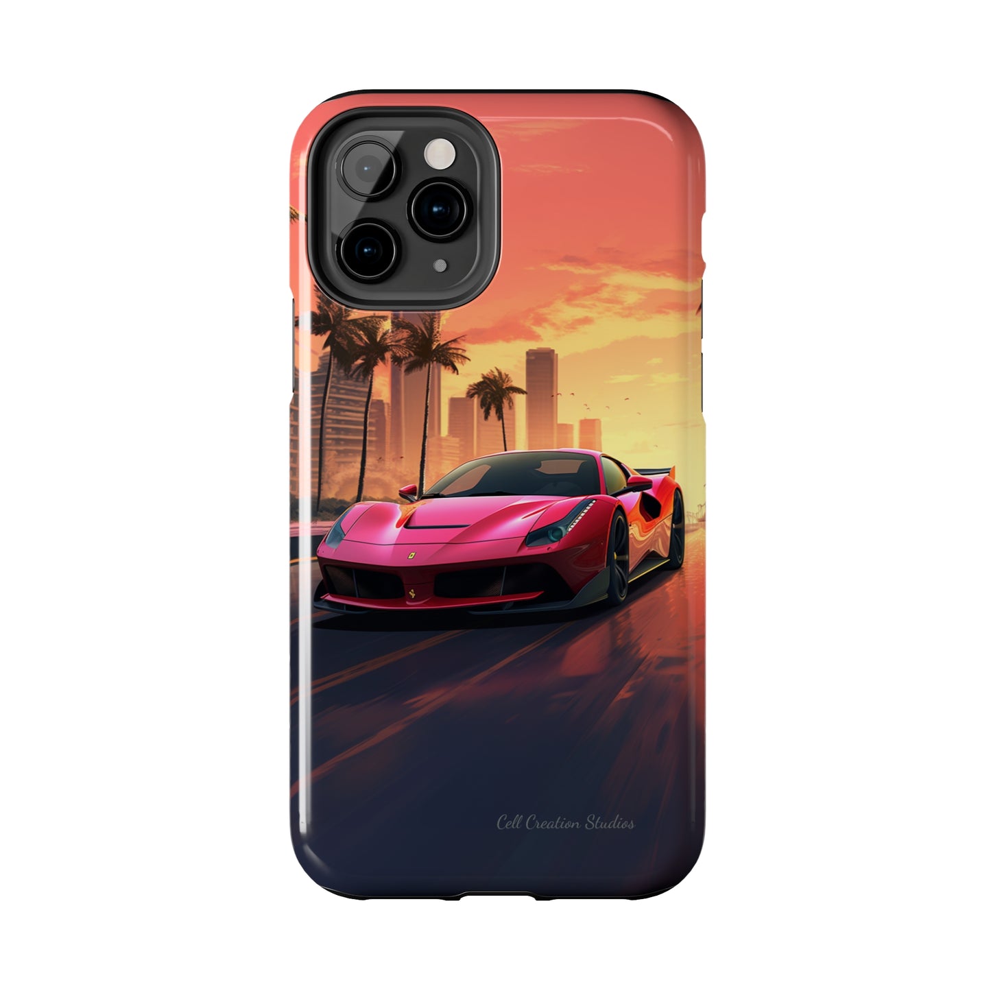 "Sunset Boulevard Ferrari Edition" -Tough iPhone Cases