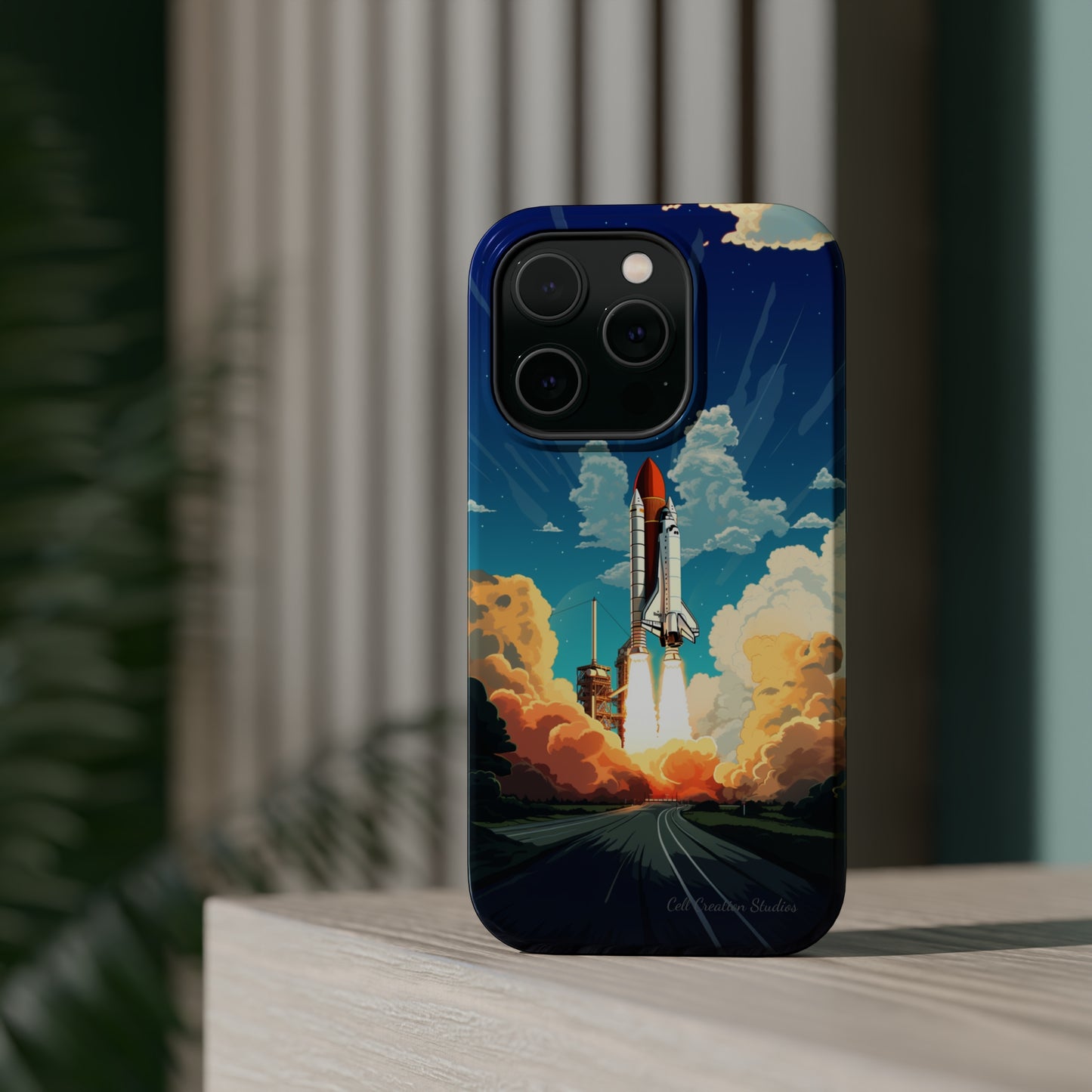 Introducing the "NASA Space Shuttle Launch" Cell Phone Case - Elevate Your Style to New Heights -MagSafe Tough Cases