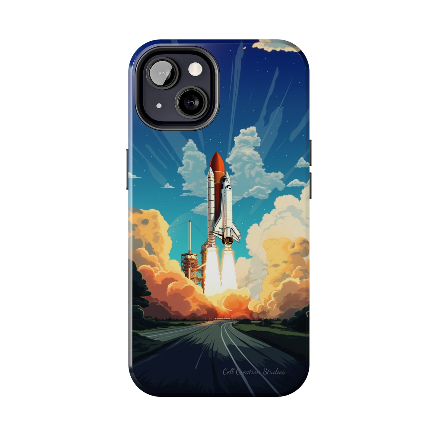 Introducing the "NASA Space Shuttle Launch" Cell Phone Case – Elevate Your Style to New Heights -Tough Phone Cases