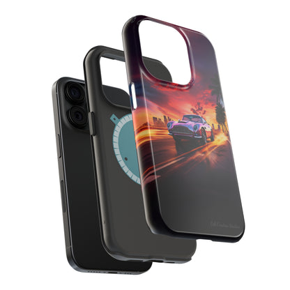 "Silver Aston Martin Racing" -MagSafe Tough iPhone Cases