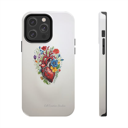 "Floral Heart Harmony" -Tough iPhone Cases