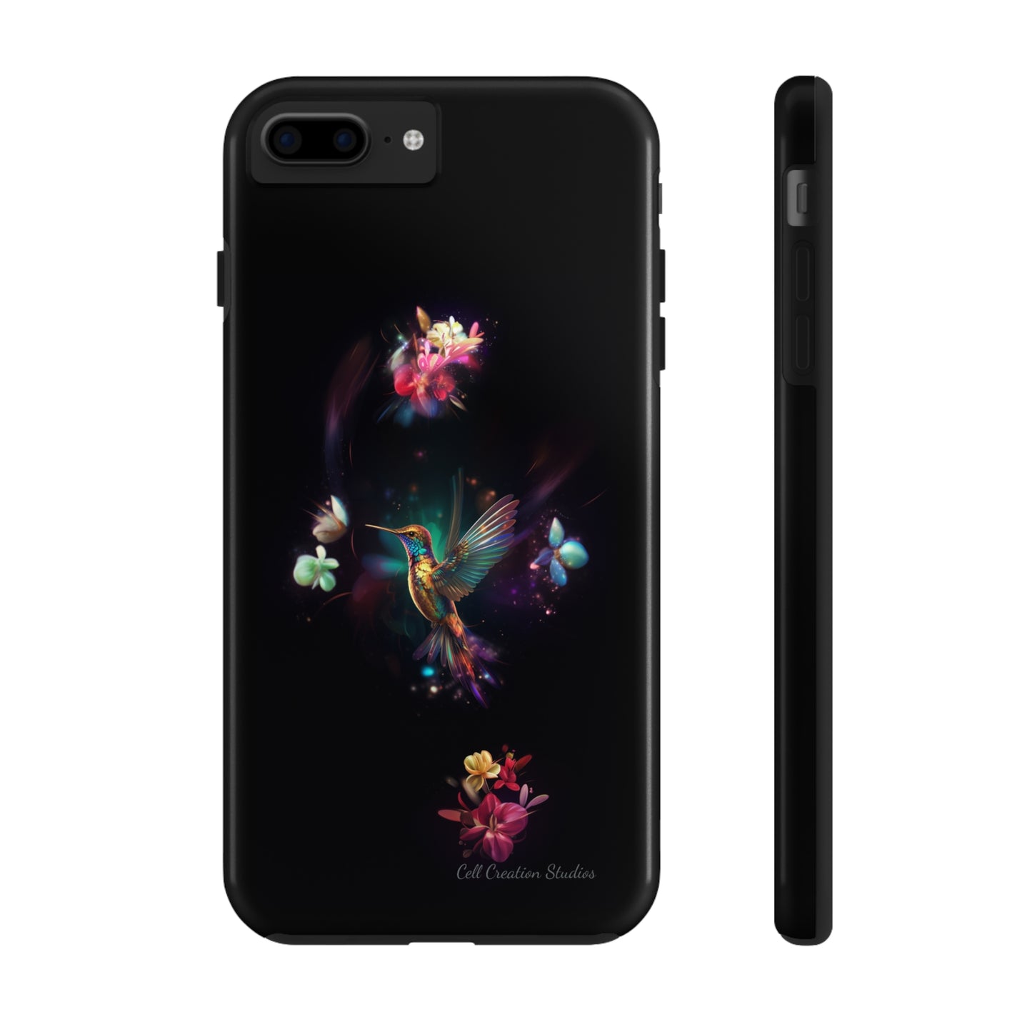 Introducing the "Floral Harmony Hummingbird" Cell Phone Case – Where Elegance Meets Nature -Tough Phone Cases