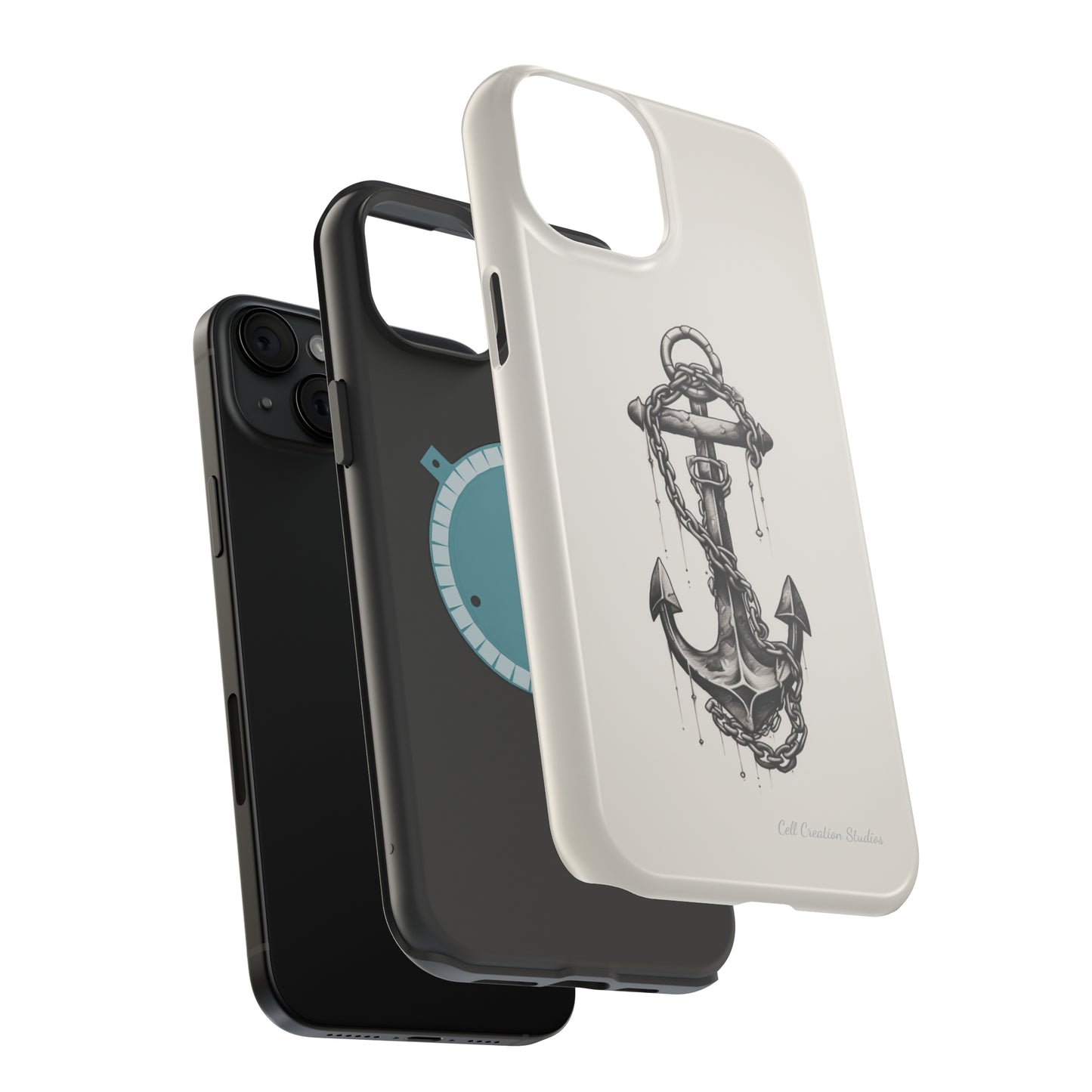 "Nautical Elegance Anchor" -MagSafe Tough iPhone Cases