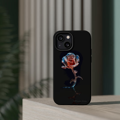 The "Glass Rose Elegance" Phone Case -MagSafe Tough Cases