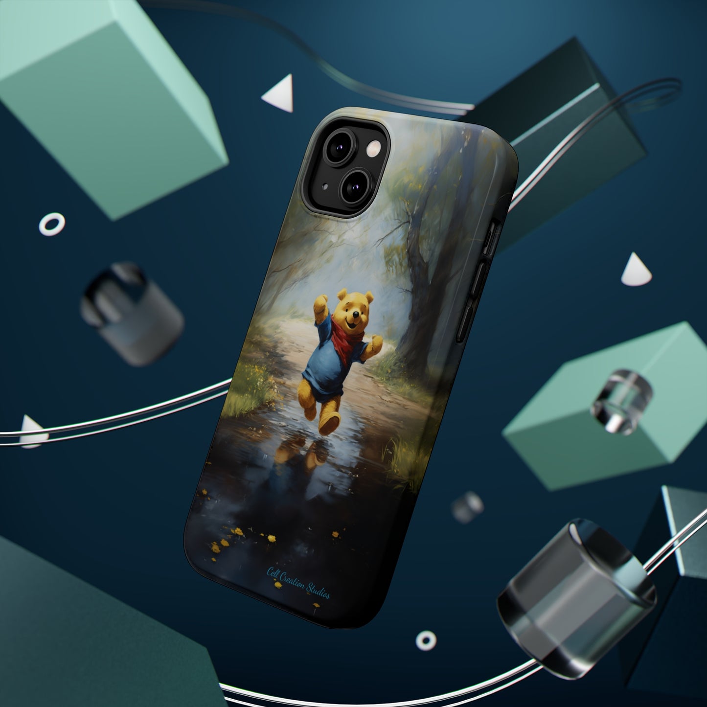 Introducing the "Winnie-The-Pooh Puddle Splash" Cell Phone Case – A Splash of Nostalgic Fun -MagSafe Tough Cases