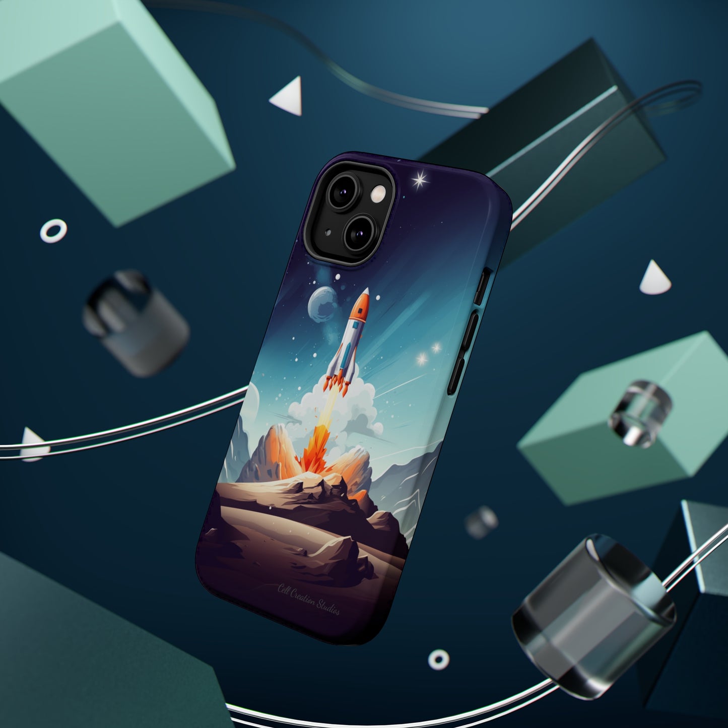 Introducing our "Galactic Odyssey" Cell Phone Case – Launch Your Device into Adventure -MagSafe Tough Cases