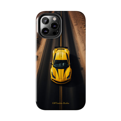 Introducing the "Desert Speedster" Cell Phone Case – Feel the Thrill of a Ferrari Racing through the Desert! -Tough Phone Cases