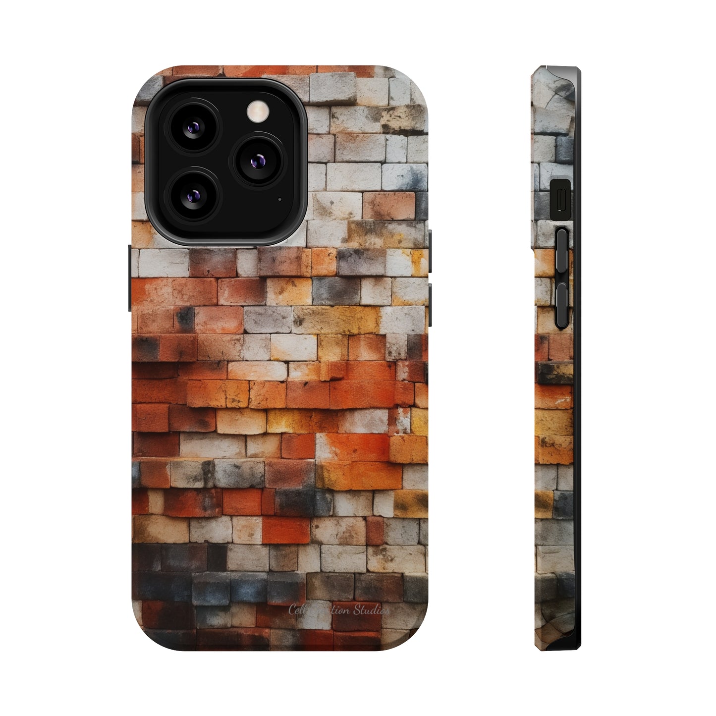 Introducing our "Urban Brickwork" Cell Phone Case – the perfect fusion of style and protection for your device -MagSafe Tough Cases