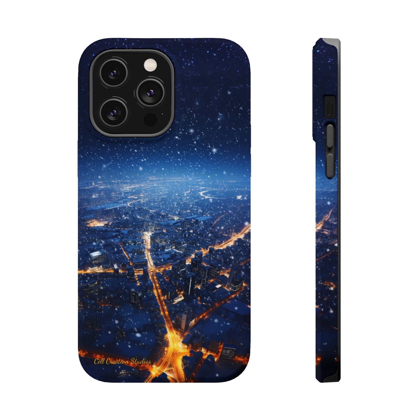 "Urban Snowfall Glow" -MagSafe Tough iPhone Cases