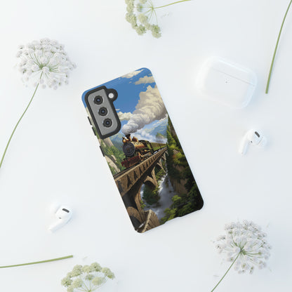 The "Scenic Mountain Train" Phone Case -Tough Cases