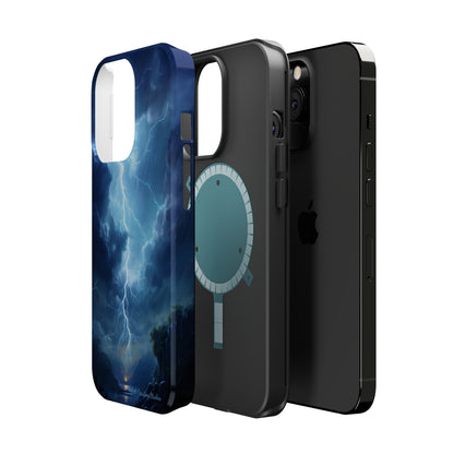 Introducing the "Stormy Serenity" Cell Phone Case – Embrace Nature -MagSafe Tough Cases