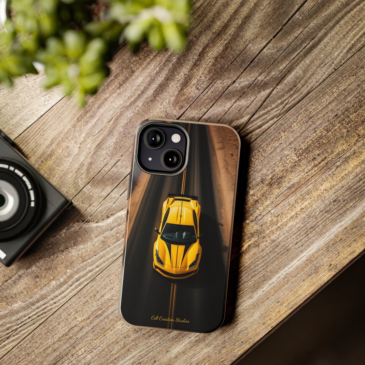 Introducing the "Desert Speedster" Cell Phone Case – Feel the Thrill of a Ferrari Racing through the Desert! -Tough Phone Cases