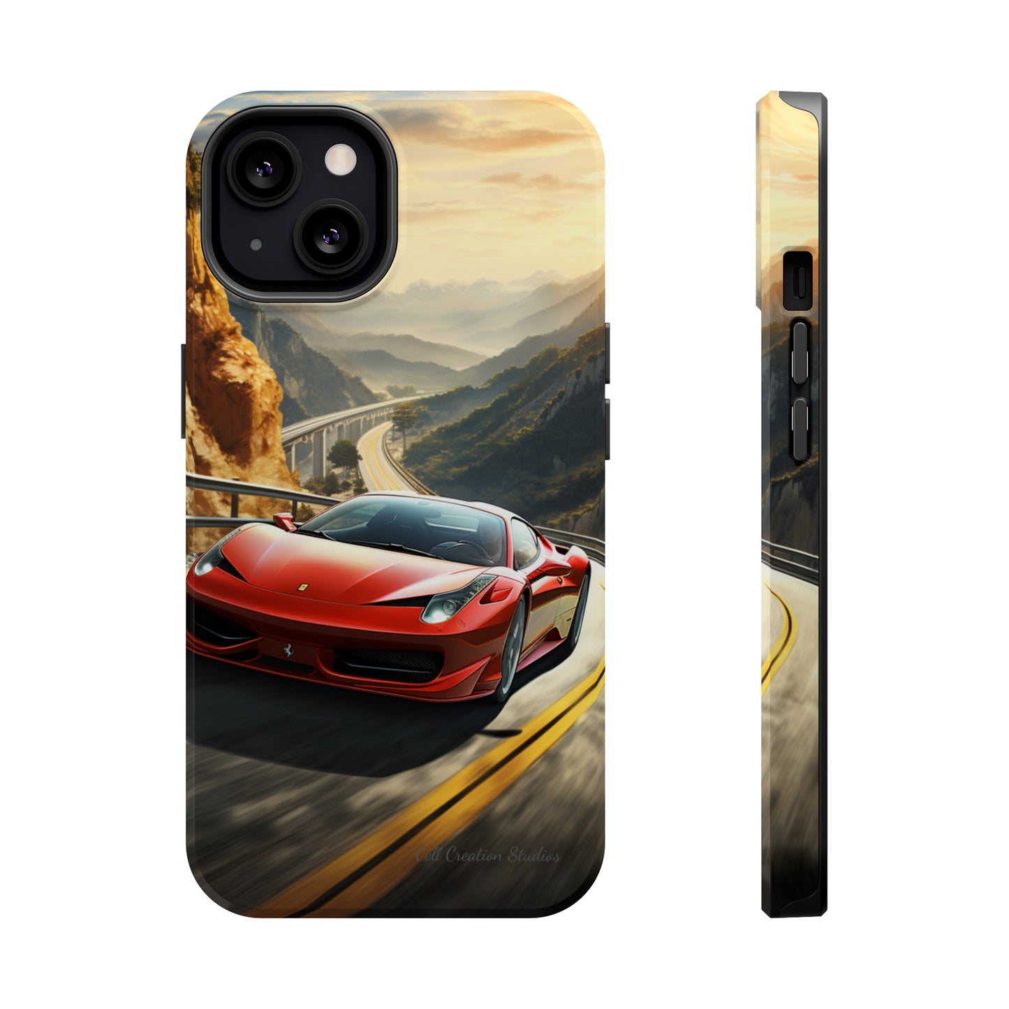 "Mountain Majesty Ferrari Edition" -MagSafe Tough iPhone Cases