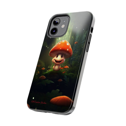 Introducing the "Cheerful Smiling Mushroom" Cell Phone Case – Spread Joy with Every Glance -Tough Phone Cases