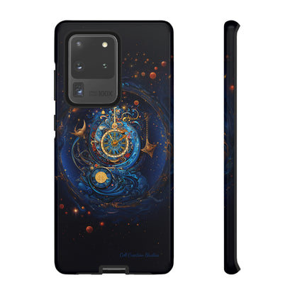 "Cosmic Clock Elegance" -Tough Samsung Phone Cases