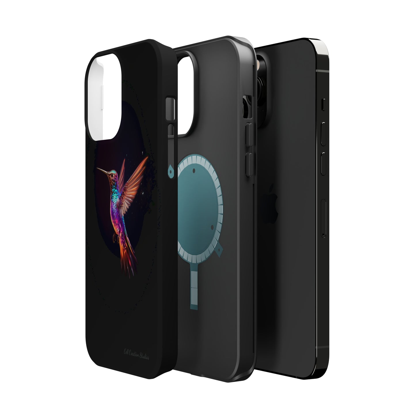 Introducing the "Enchanted Hummingbird" Cell Phone Case – Elegance Meets Nature -MagSafe Tough Cases