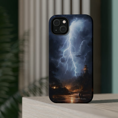 Introducing the "Electric Skies" Cell Phone Case – Unleash the Power of the Storm -MagSafe Tough Cases