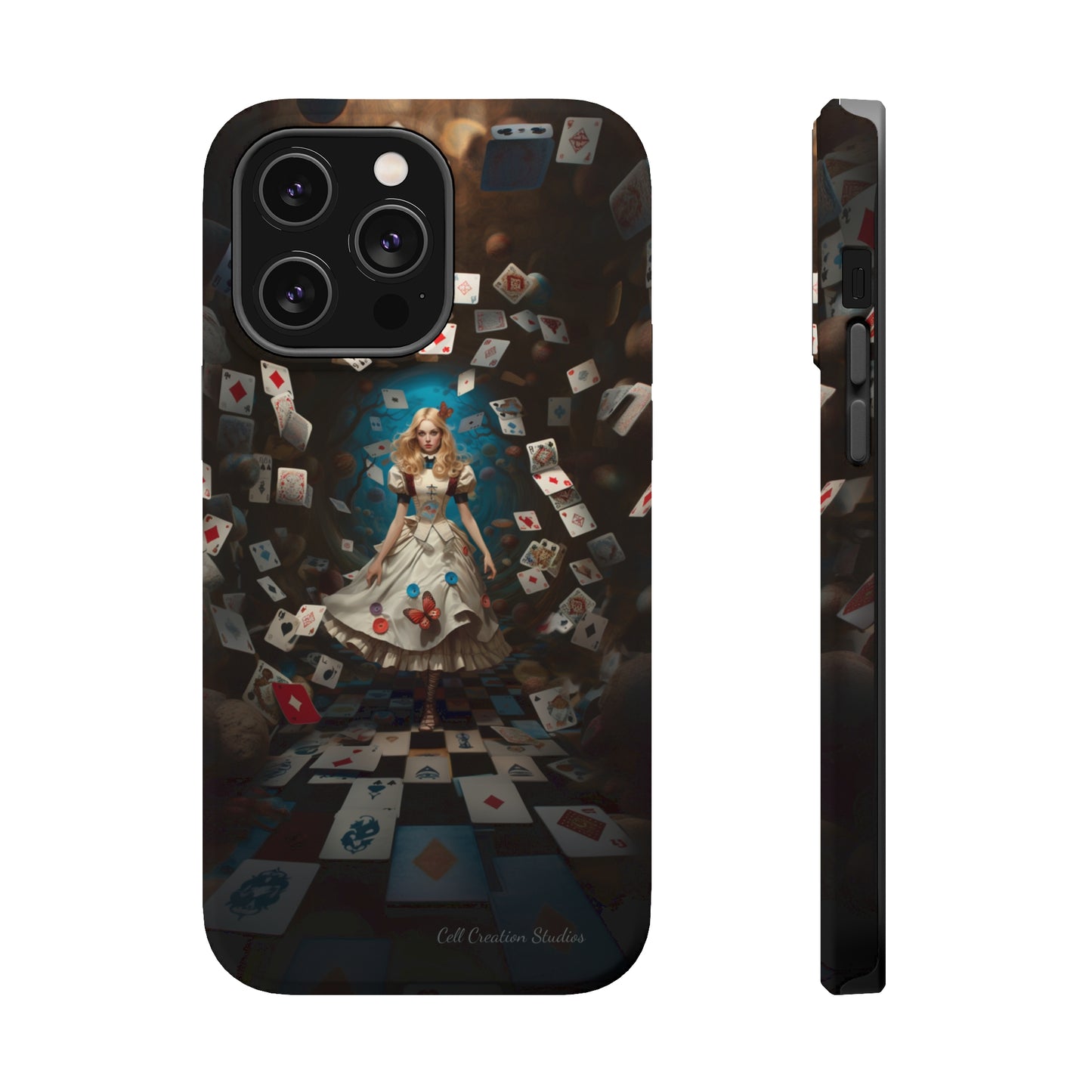 Introducing the "Alice in Wonderland" Cell Phone Case – A Journey Through Imagination -MagSafe Tough Cases